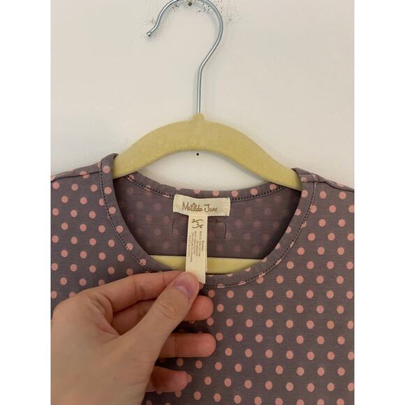 Matilda Jane Flynn Marjorie Tunic Long Sleeve Polka Dot and Floral Tiered - Picture 5 of 6